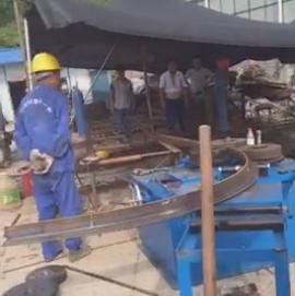 高鐵掛籃角鋼角鋼彎曲視頻 高鐵掛籃角鋼角鋼彎曲視頻